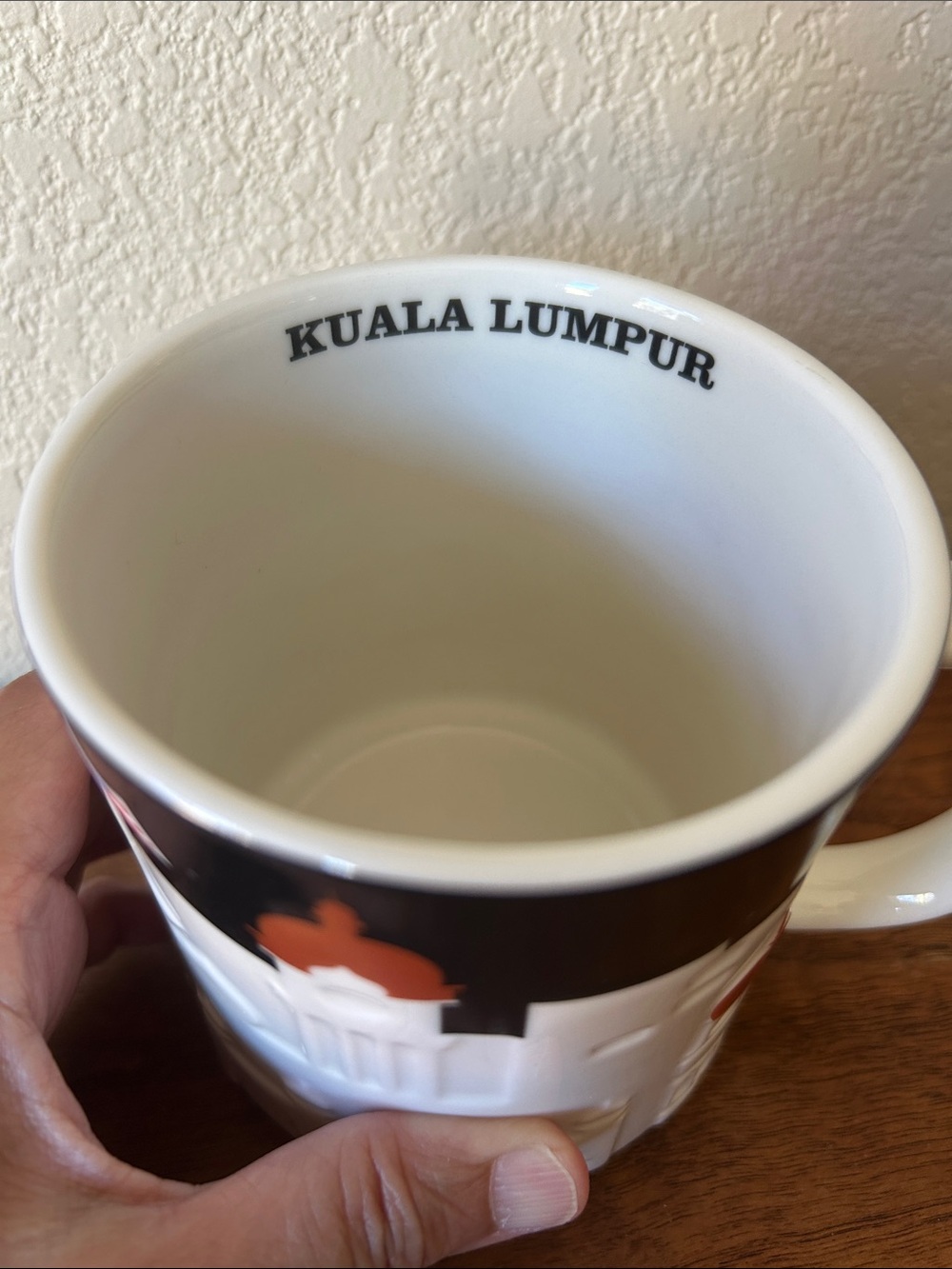 Starbucks Kuala Lumpur Skyline Mug - White, Black, Copper 16 Oz - Picture 5 of 7